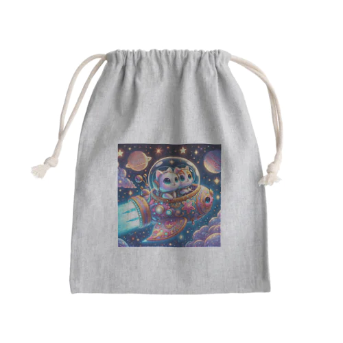 宇宙冒険キトゥンズ Mini Drawstring Bag