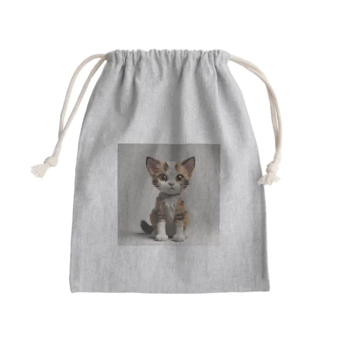 かわいいネコ Mini Drawstring Bag