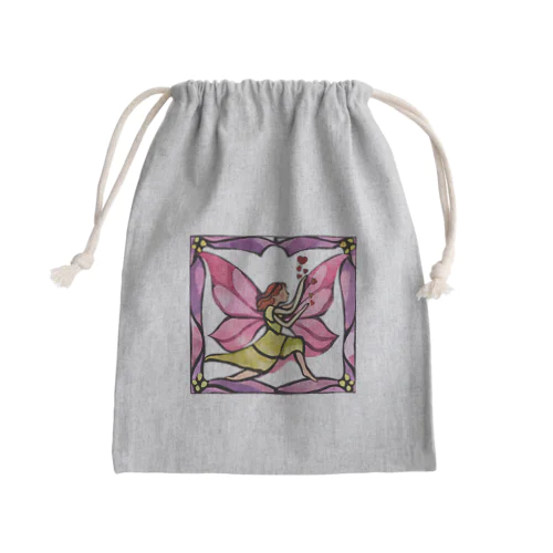 幸せを運ぶ妖精 Mini Drawstring Bag