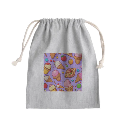 お菓子大好き Mini Drawstring Bag