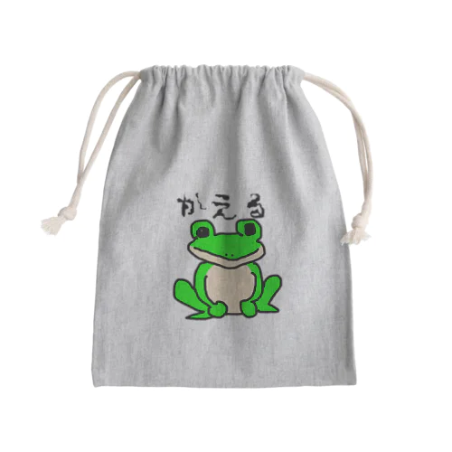 かえる Mini Drawstring Bag