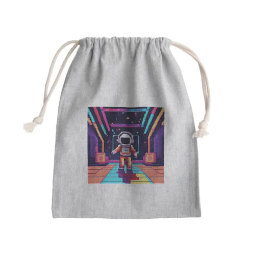 宇宙船の中のダンスフロア Mini Drawstring Bag