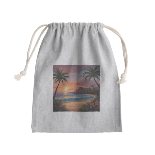 ハワイの夕陽 Mini Drawstring Bag