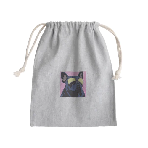 GURASANフレンチブルドック Mini Drawstring Bag