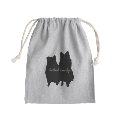 シェルティグッズ Mini Drawstring Bag