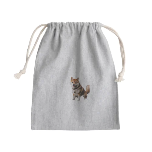 キュートで活発な柴犬 Mini Drawstring Bag