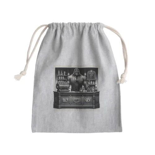 The Mighty Gorilla Coffee Shop  Mini Drawstring Bag