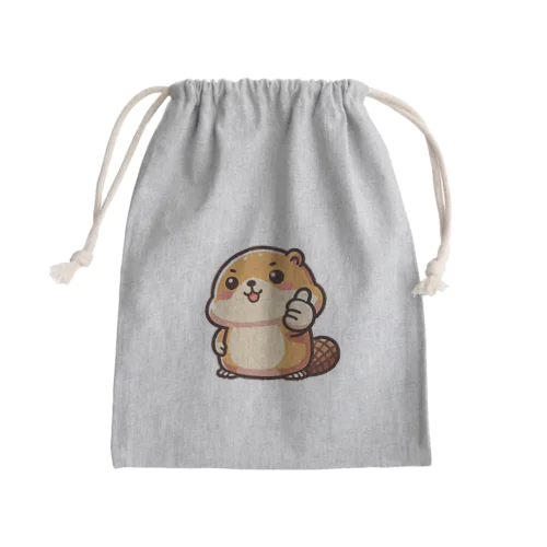 タヌキじゃないよ！ボク、マーモット！！ Mini Drawstring Bag