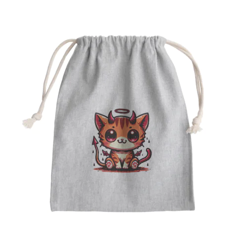 ♪地獄から召喚された悪魔猫♪ Mini Drawstring Bag