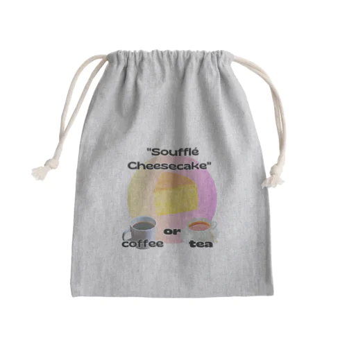 スフレチーズケーキ Mini Drawstring Bag