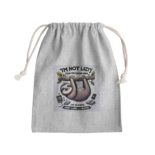 エネルギーセーブ中のあなた！まるでナマケモノ Mini Drawstring Bag