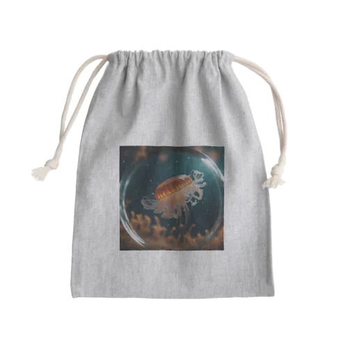 シャボン玉のクラゲ Mini Drawstring Bag