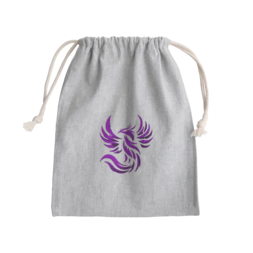 朱雀3　紫 Mini Drawstring Bag