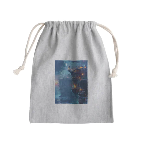 断崖絶壁の魔法の王国 Mini Drawstring Bag