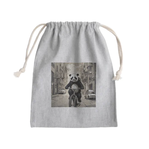 sonson自転車ぱんだ Mini Drawstring Bag