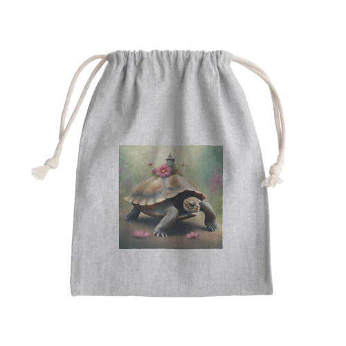 癒される動物（カメ） Mini Drawstring Bag