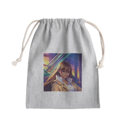 可愛い女の子 Mini Drawstring Bag