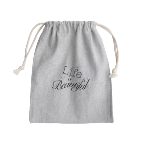 Inspirational Lifestyle Mini Drawstring Bag