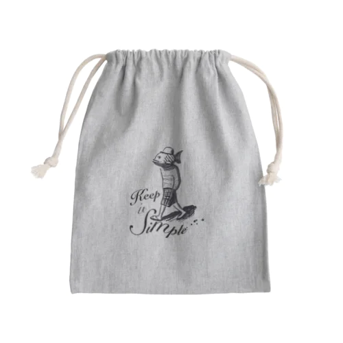 Inspirational Lifestyle & Fish-man Mini Drawstring Bag