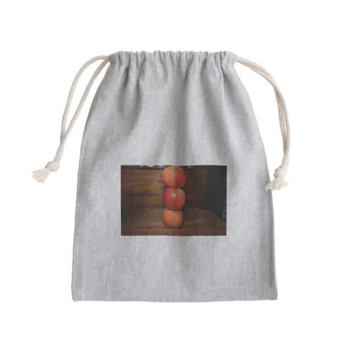 リンゴ３酸さん Mini Drawstring Bag