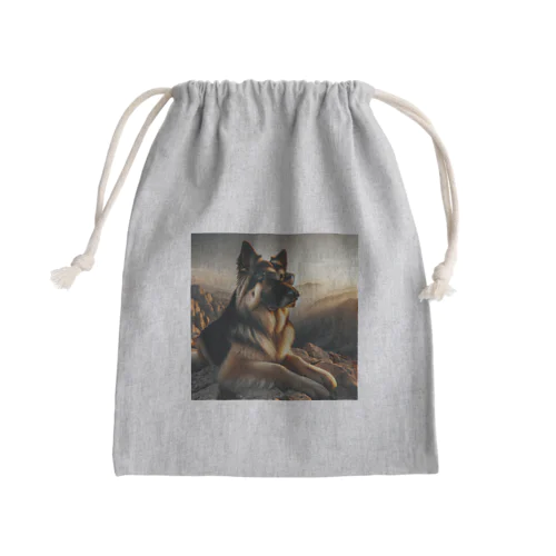 サングラスをかけた、かわいい犬 Marsa 106 Mini Drawstring Bag