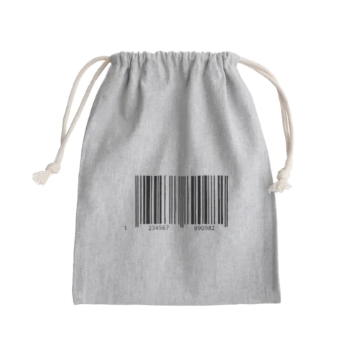 バーコード Mini Drawstring Bag