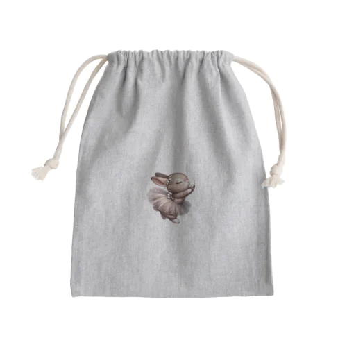 バレリーナ うさぴ 星 Mini Drawstring Bag