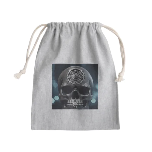 骸骨進化中 Mini Drawstring Bag