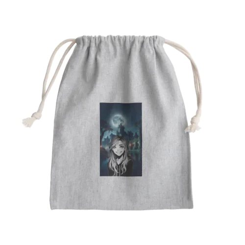 月がキレイ Mini Drawstring Bag