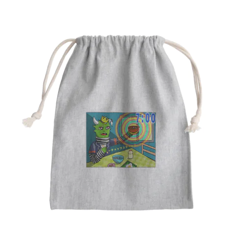 朝 Mini Drawstring Bag