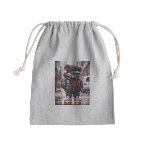 オシャレなクマ Mini Drawstring Bag