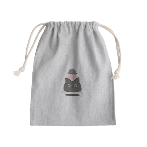 お玉とUFO Mini Drawstring Bag