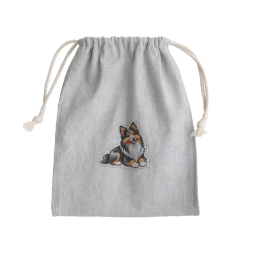 シェルティグッズ Mini Drawstring Bag