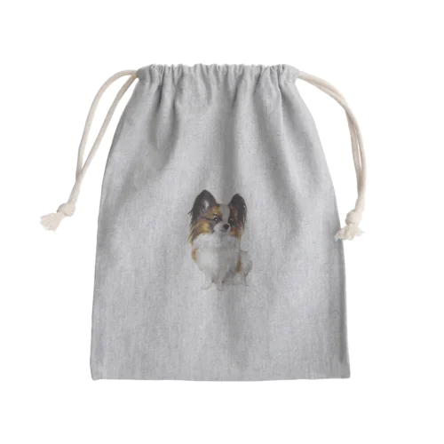 パピヨンちゃん Mini Drawstring Bag