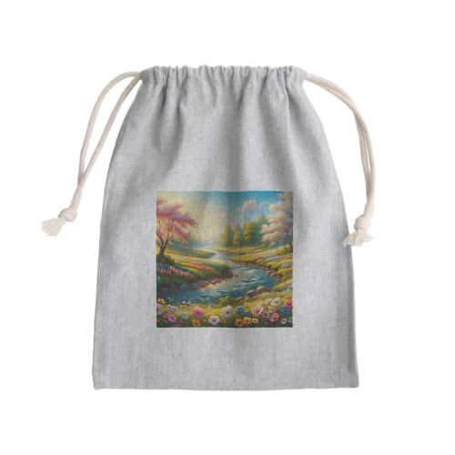 春の訪れ♬ Mini Drawstring Bag