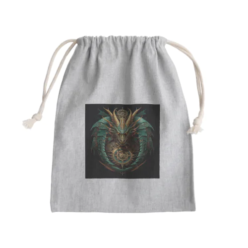 エコな辰 Mini Drawstring Bag