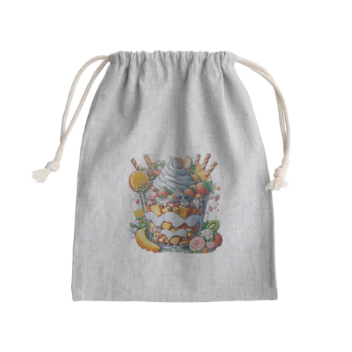 デカパフェ Mini Drawstring Bag