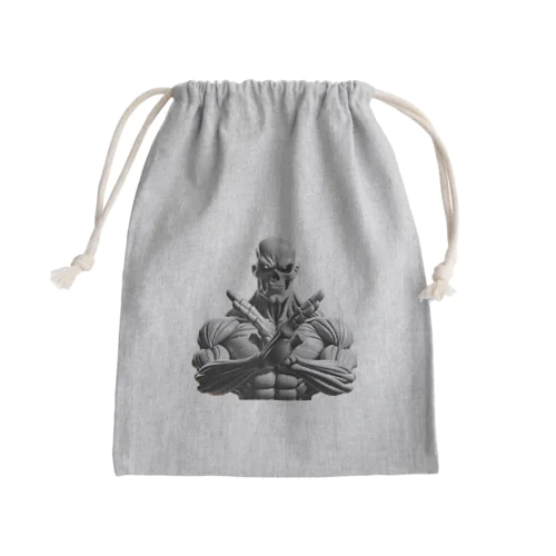 ムキムキスケルトン Mini Drawstring Bag