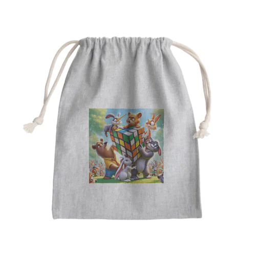 パズル・プレイタイム Mini Drawstring Bag