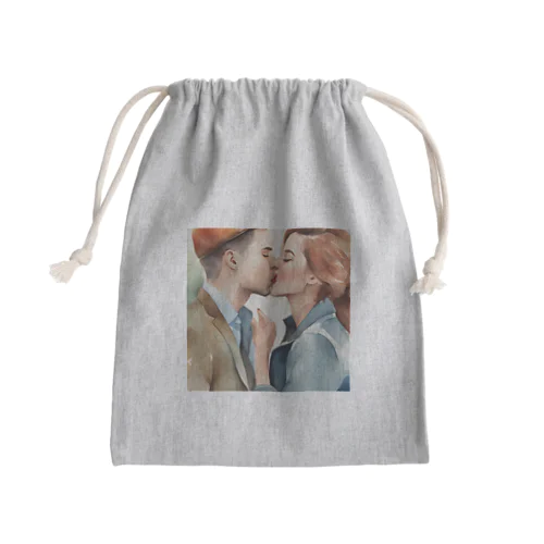 「恋人のキス」 Mini Drawstring Bag