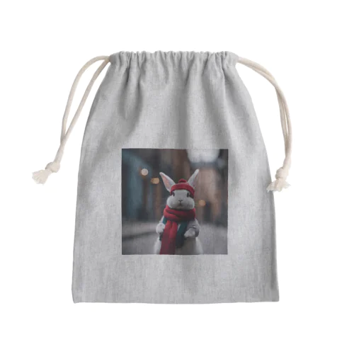 街うさぎ Mini Drawstring Bag