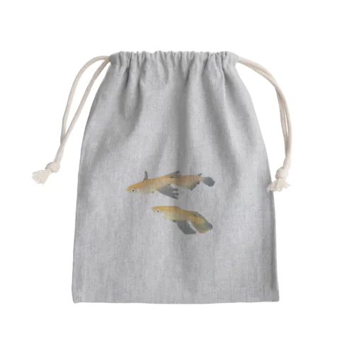 三匹のメダカ（楊貴妃） Mini Drawstring Bag