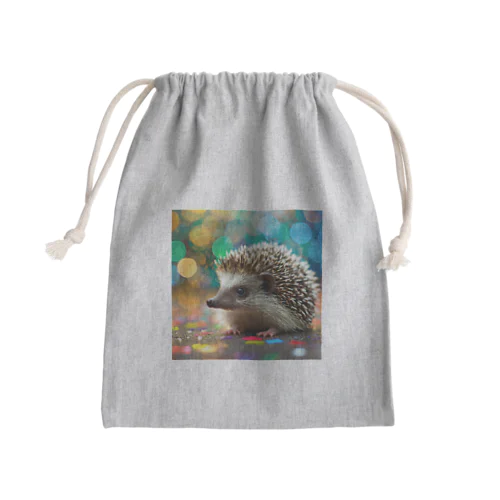 キラふわ☆ハリネズミ Mini Drawstring Bag