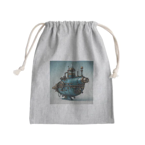 スチームパンク潜水艦７ Mini Drawstring Bag