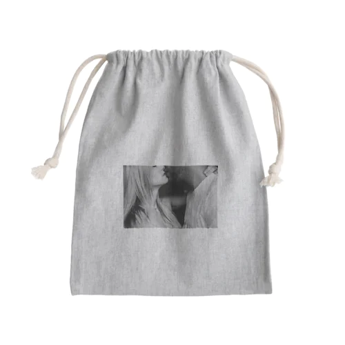 白黒カップル Mini Drawstring Bag