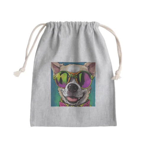 サングラスな犬 Mini Drawstring Bag