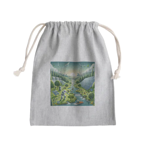 テラフォーミング Mini Drawstring Bag