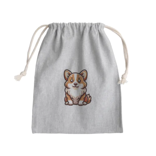 ウェルシュ・コーギー・ペンブローク【かわいい動物たち】 Mini Drawstring Bag