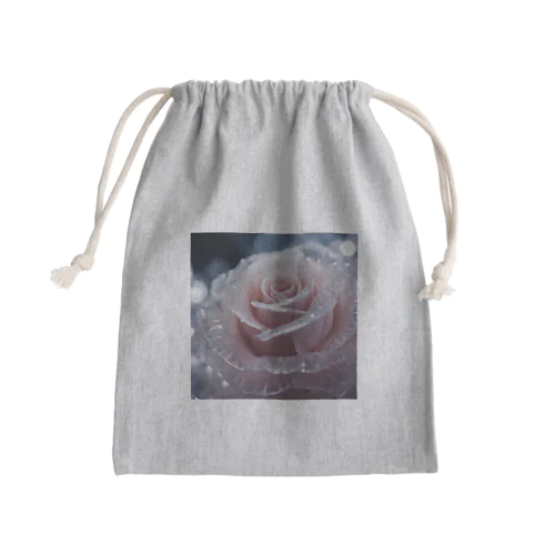 幻想的な氷の薔薇 Mini Drawstring Bag