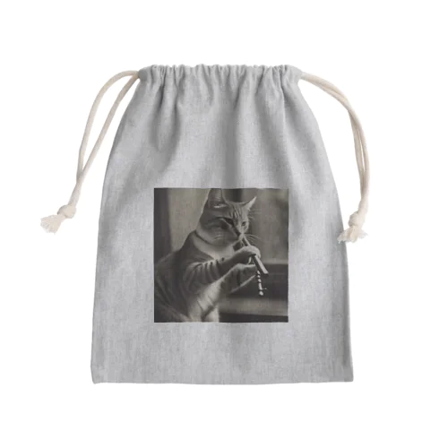 楽器ネコグッズ Mini Drawstring Bag